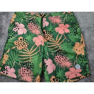 BROOKLYN CLOTH TROPICAL‎  LINED SWIM TRUNKS BOARD SHORTS Mens SIZE XL